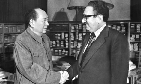 Mao and Kissinger in 1973.