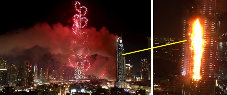 dubai on fire