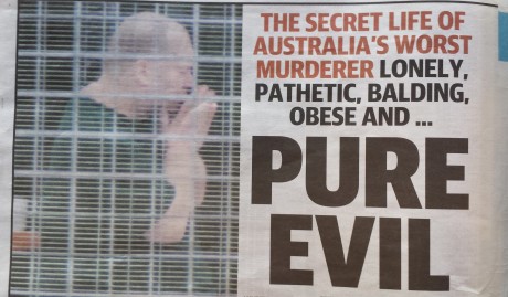 newspaper clipping - pure evil