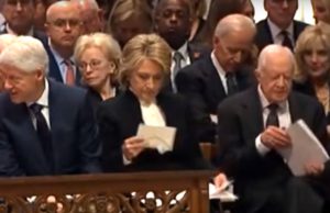 HRC Arrest and the Notes at George Bush Sr’s Funeral