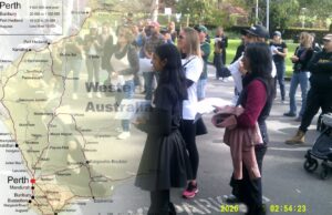 Rally at Parliament House Gardens — Perth 22 August 2020