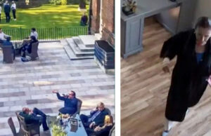 My Wrap-Up of Two Years of the Covid Political Situation (L) UK Prime Minister Boris Johnson, Photo of backyard, 10 Downing Street, London (R) US Speaker of the House Nancy Pelosi at the hairdresser's, Photo from eSalon, San Francisco