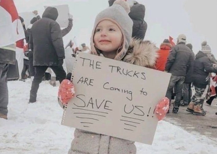 Child in Canada as seen on Jon Rappoport's website "NoMoreFakeNews.com."