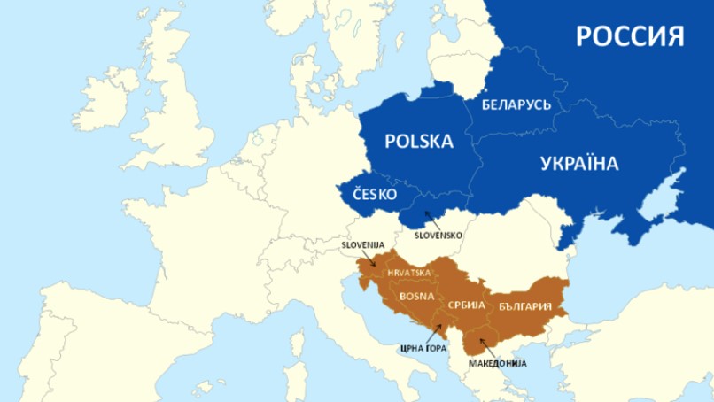Countries with Slavonic languages
