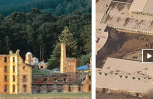Retired Cop Andrew MacGregor Compares Port Arthur and Sandy Hook (L) Port Arthur prison, from the convict days, Photo: smh.com.au (R) Sandy Hook school, Photo: abcnews.go.com