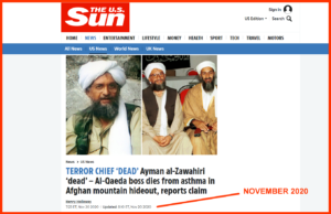 Recycling Ayman al-Zawahiri, Vax-injury Compensation, Laptops and Secrets