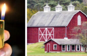 Establishing a Future Punishment Regime, and a Watch List (L) cigarette lighter for arsonist, Photo: bing.com (R) Barn, Photo: Livestockmrket.com