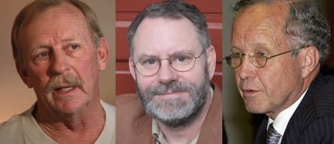 (L) Frank Rochelle, plaintiff veteran, Photo: CNN (C) Dan Olmsted of ageofautism.com, Photo: UPI (R) Dr John Walker-Smith, Photo: Wikipedia