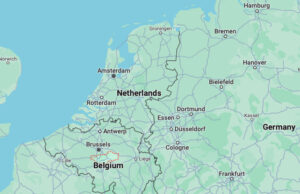 Belgian Pedophile Case of Dutroux Gives Clues for US and Australia, per Hoang Phan Map of Northwest Europe