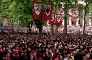 “Harvard, Do You Hear Us?” The Future is Open! The Yard (in front of Widener Library) at 2024 Commencement