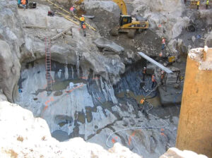 A crater under the Twin Towers, discovered only in 2002 during the cleanup